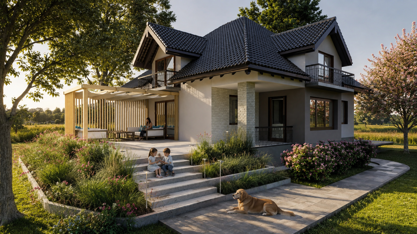 Family Residence with Garden