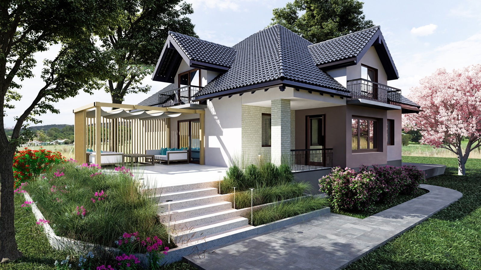 Garden Villa with Pergola